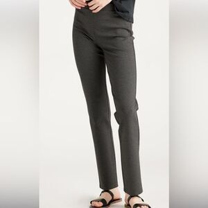 Quince Ultra-Stretch Straight Leg Pant S Petite Charcoal “NWT IN PACKAGING “